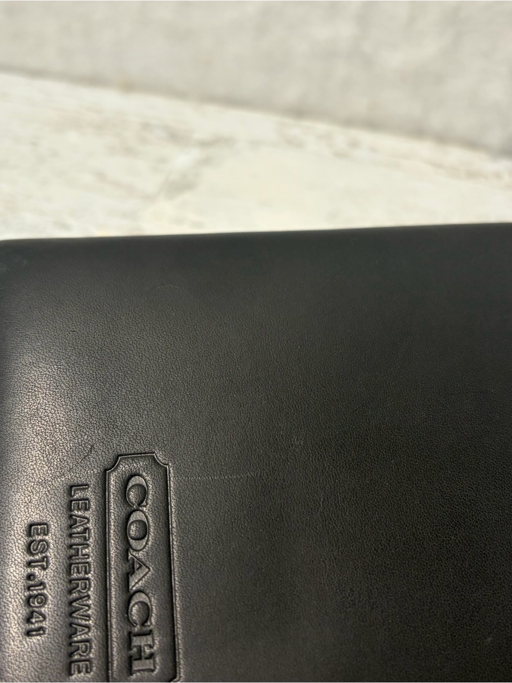 Coach CD DVD Carrying Case Holder Black Leather  Zip Storage Vintage Y2K - Picture 11 of 13
